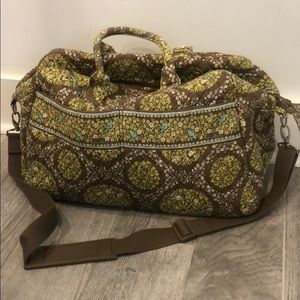 Vera Bradley sittin in a tree weekender travel bag